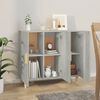 vidaXL Sideboard Concrete Grey 90x34x80 cm Engineered Wood