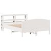 vidaXL Bed Frame without Mattress White 135x190 cm Double Solid Wood Pine