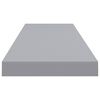 vidaXL Floating Wall Shelves 2 pcs Grey 90x23.5x3.8 cm MDF
