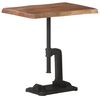 vidaXL Side Table Brown 45x35x49 cm Solid Acacia Wood & Cast Iron