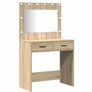 vidaXL Dressing Table 2 pcs Brown 78.5 x 41 x 135 cm Engineered Wood
