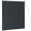 vidaXL Window Blind with Curtains Manual Black Aluminium