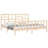vidaXL Bed Frame without Mattress 200x200 cm Solid Wood Pine