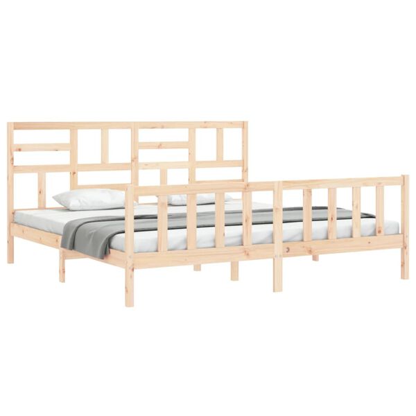 vidaXL Bed Frame without Mattress 200x200 cm Solid Wood Pine