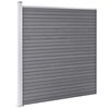 vidaXL Garden Fence WPC 1218x186 cm Grey
