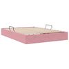 vidaXL Storage Bed with Mattress with Storage Pink 140 x 190 cm Velvet