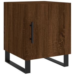 vidaXL Bedside Cabinet Brown Oak 40x40x50 cm Engineered Wood
