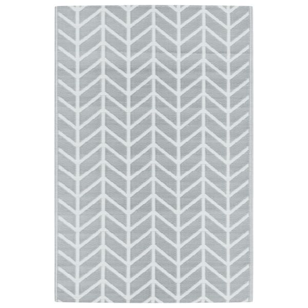 vidaXL Outdoor Carpet ARAKIL Grey 120x180 cm PP