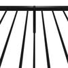 vidaXL Metal Bed Frame without Mattress with Footboard Black 80x200cm