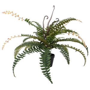 vidaXL Artificial Fern Tree Green 58 x 13 x 60 cm Fabric and PE