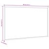 vidaXL Magnetic Whiteboard with Solid Pine Wood Frame 80x55 cm