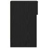 vidaXL Bedside Cabinet with Drawer Black Oak 20x36x60 cm