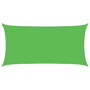 vidaXL Sunshade Sail 160 g/m&sup2; Rectangular Light Green 2x3.5 m HDPE