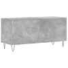 vidaXL Record Cabinet Concrete Grey 100x38x48 cm Engineered Wood