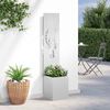vidaXL Garden Privacy Screen Silver 32 x 140 cm Galvanised steel