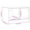 vidaXL Coffee Table with Glass Doors Grey Sonoma 68x50x42 cm