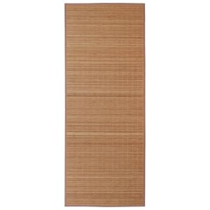 vidaXL Rug | Brown | Bamboo top + polypropylene edges | 80 x 300 cm | Non-slip