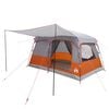 vidaXL Family Tent 6-Person Grey and Orange Polyester