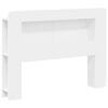 vidaXL Headboard Cabinet with Storage White Engineered Wood