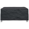 vidaXL Furniture Cover Plain Black 200 x 160 x 70 cm 600D