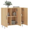 vidaXL Sideboard Sonoma Oak 90x34x80 cm Engineered Wood