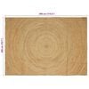 vidaXL Area Rugs Rectangular Brown 200 x 290 cm Jute