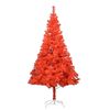 vidaXL Artificial Pre-lit Christmas Tree with Ball Set Red 180 cm PVC