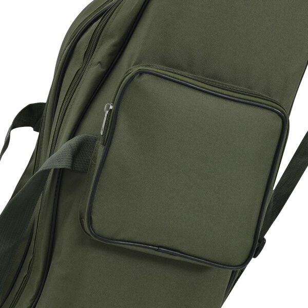 vidaXL Fishing Rod Bag Dark Green 150 cm Oxford Fabric
