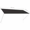 vidaXL Retractable Awning 250x150 cm Anthracite