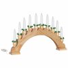 vidaXL Christmas Candle Arch with 10 LED Candles Brown 47 x 5 x 29 cm
