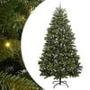 vidaXL Artificial Christmas Tree 270 cm 300 LEDs Warm White Green