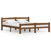 vidaXL Bed Frame without Mattress Honey Brown Solid Pinewood 160x200 cm