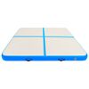 vidaXL Inflatable Gymnastics Mat with Pump 200x200x10 cm PVC Blue