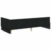 vidaXL Corner Bed Frame with Headboard Black 100 cm x 200 cm Velvet