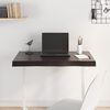 vidaXL Table Top Dark Brown 80x40x(2-6) cm Treated Solid Wood Live Edge
