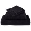 vidaXL 8 Piece Premium Towel Set SOLUND Black 600 gsm