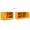vidaXL TV Cabinets 2 pcs Mustard Yellow 67x39x44 cm Steel
