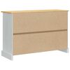 vidaXL Storage Chests with Door White 112 x 40 x 75 cm Solid Pine Wood