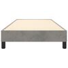 vidaXL Box Spring Bed Frame Light Grey 90x200 cm Velvet