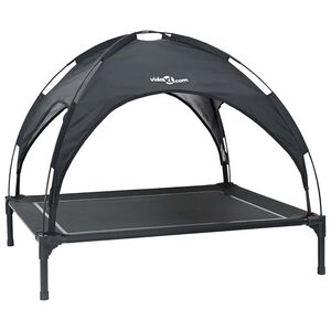 vidaXL Dog Bed 90 x 81 x 80.5 cm Steel Black