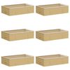vidaXL Storage Box with Transparent Top Window 6 pcs Non-woven fabric