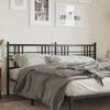 vidaXL Metal Replace Headboard Black 180cm