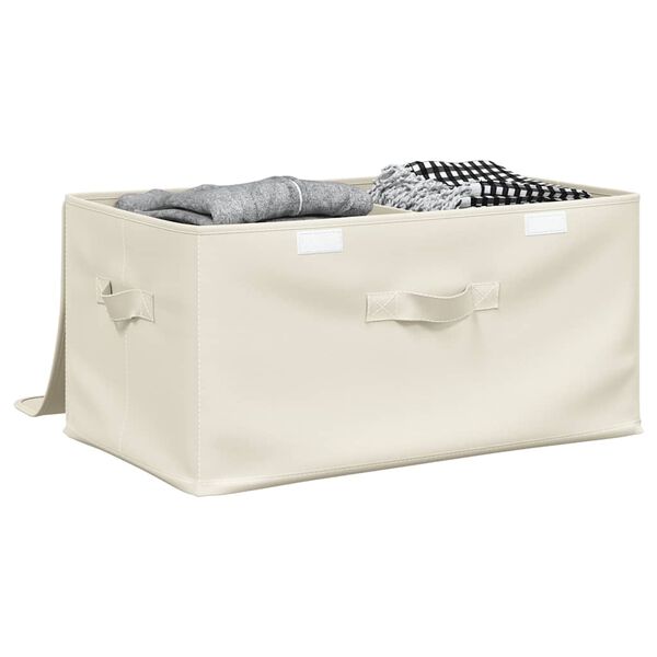 vidaXL Storage Box Fabric 50x30x25 cm Cream