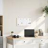 vidaXL Magnetic Whiteboard with Solid Pine Wood Frame 60x30 cm
