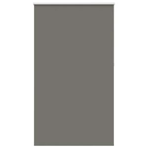 vidaXL Roller Blind Blackout Grey 130x230 cm Fabric Width 126.6 cm Polyester