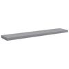vidaXL Floating Wall Shelves 4 pcs Grey 120x23.5x3.8 cm MDF