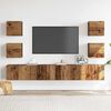 vidaXL Wall Mounted TV cabinets 6 pcs Old Wood Engineered Wood