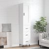 vidaXL Highboard White 34,5x34x180 cm Engineered Wood