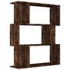 vidaXL Book Cabinet/Room Divider Smoked Oak 80x24x96cm Engineered Wood