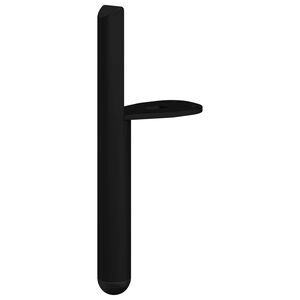 vidaXL Furniture Feet 2 pcs Black 66 x 36 x 160 mm Iron